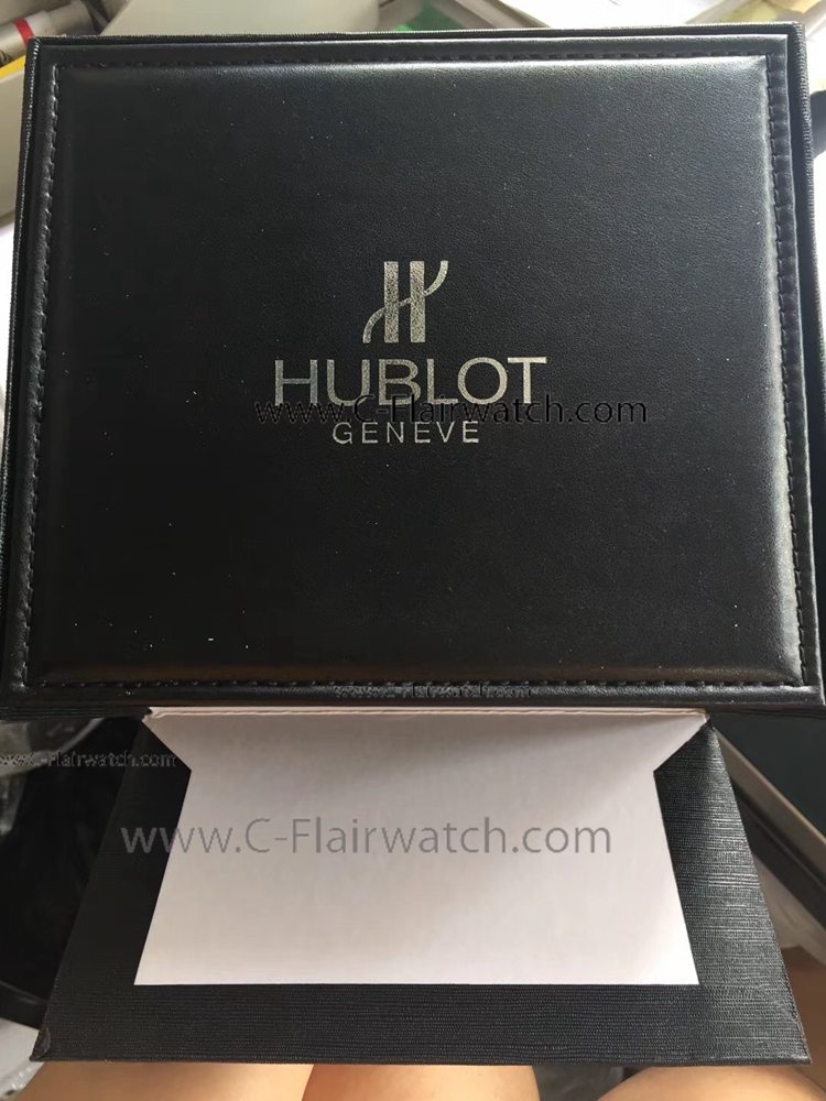 Best Replica Hublot Box For Sale - Black Leather Watch Case